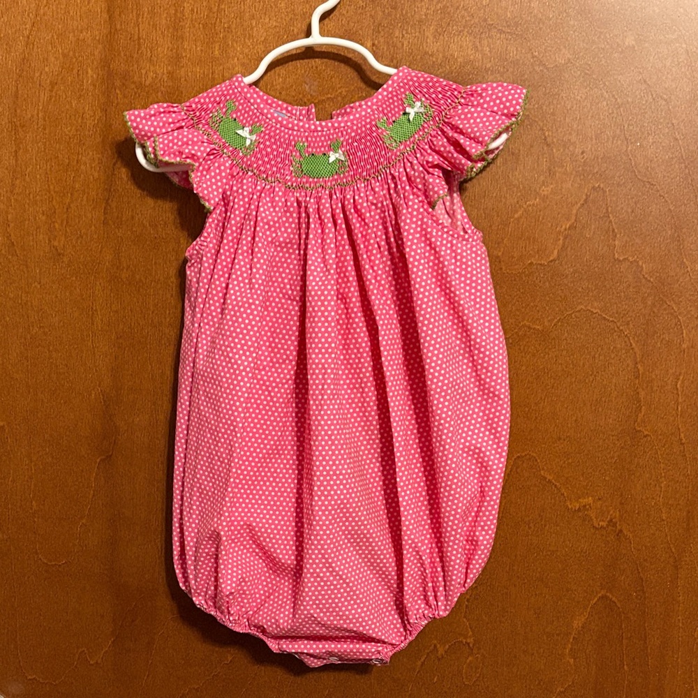 Adorable Pink and Green Kids Bodysuit
